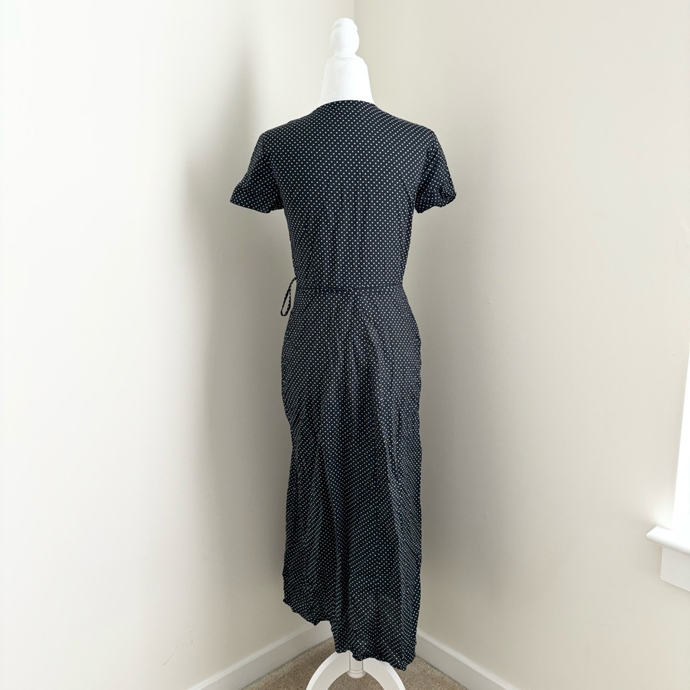 Jenni Kayne Black and White Polka Dot Midi Dress - Picture 5 of 7